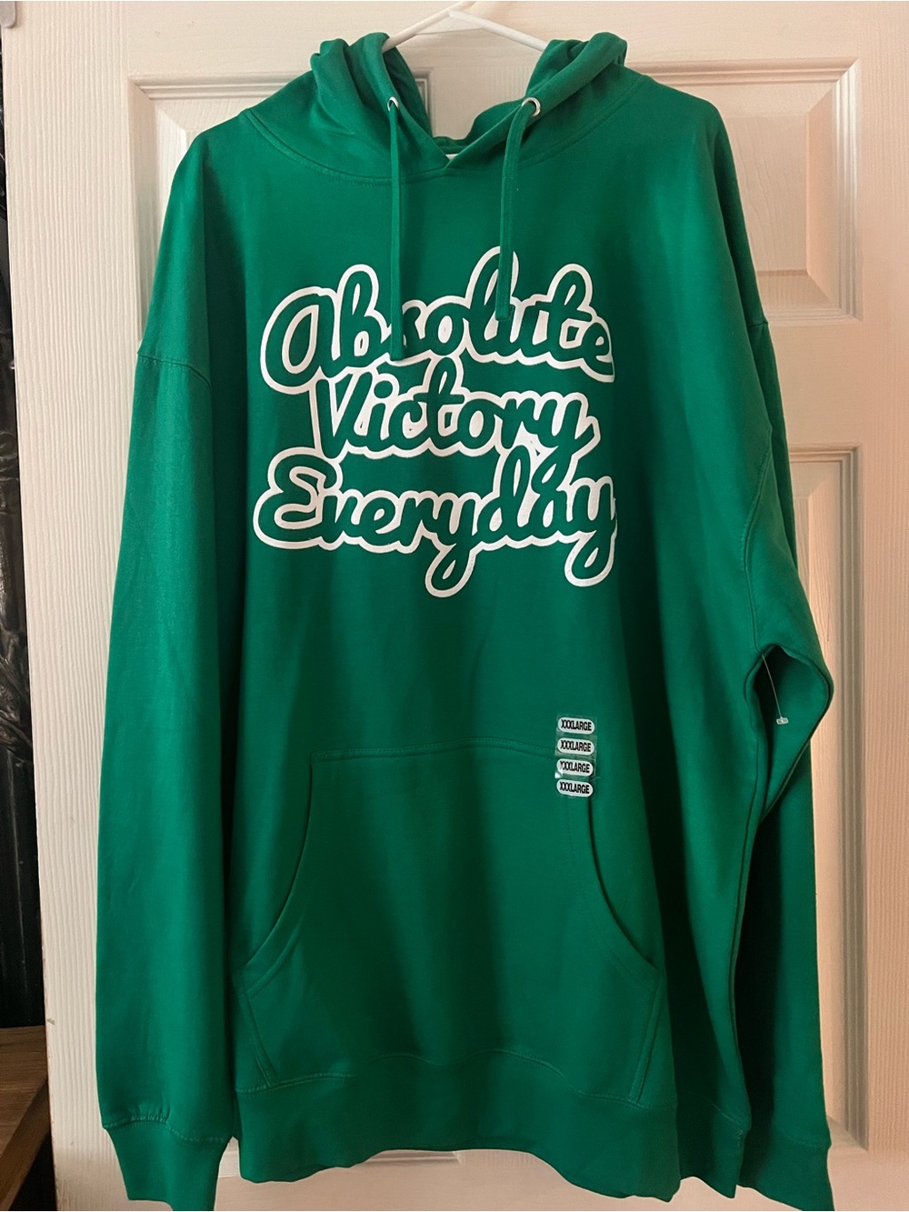 Green Script Logo Hoodie - Absolute Victory Everyday